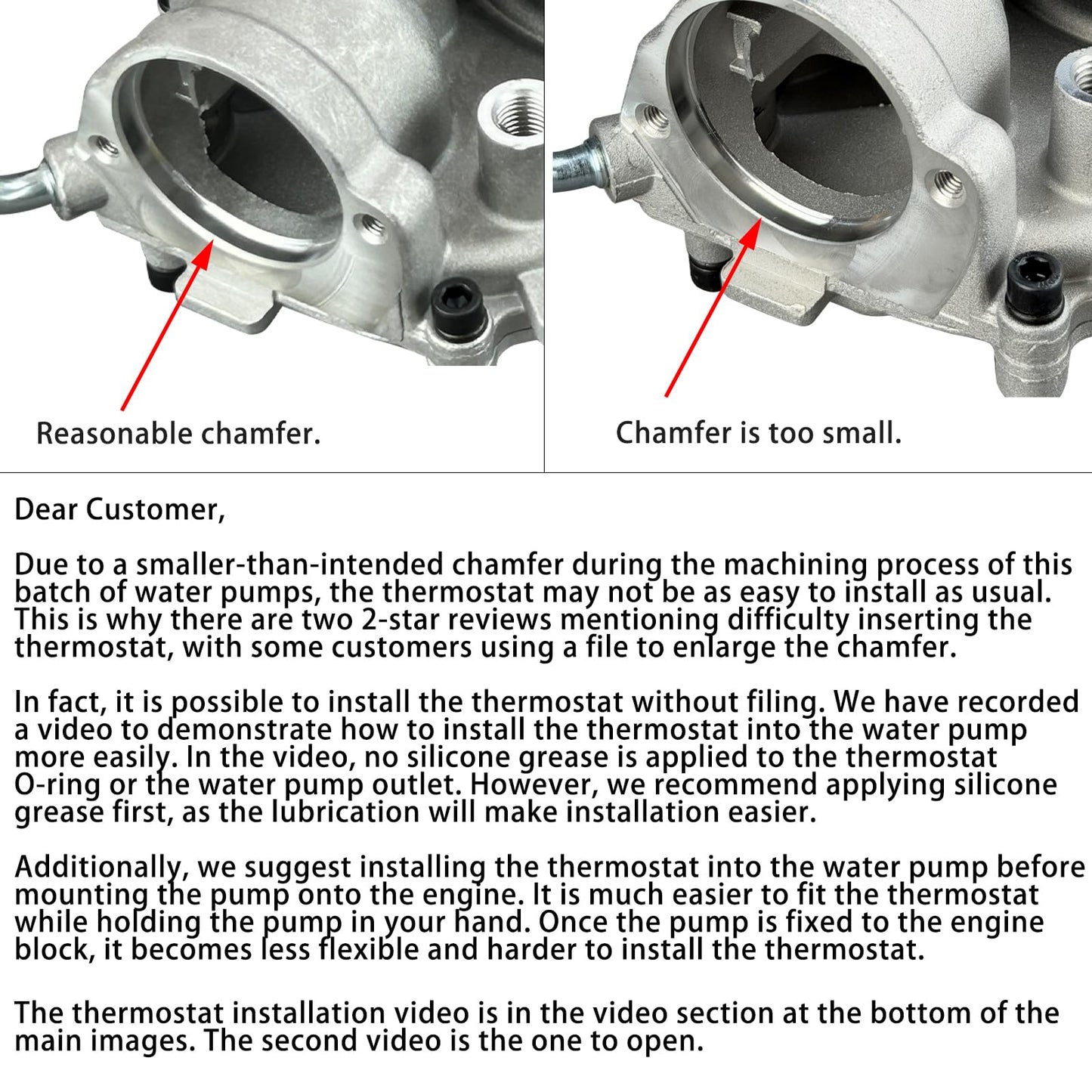 Oryzena Engine Water Pump with Seal Kit Compatible with Ram 1500 Classic DS 2014-2019, For Jeep Grand Cherokee WK2 2014-2019, 3.0L Eco Diesel/turbo V6 Replaces# 68211202AB 68211202AA 43127BH US8161