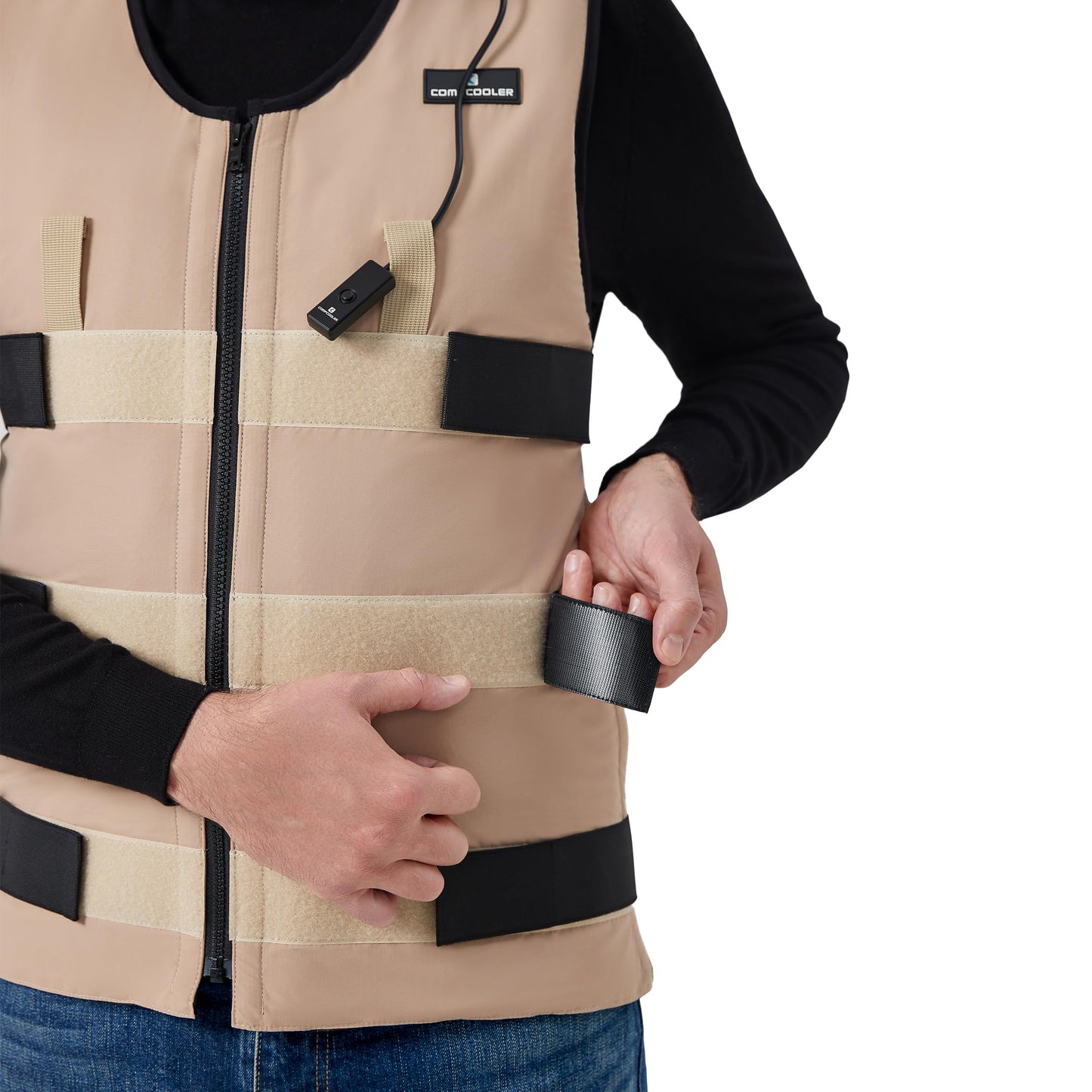 COMPCOOLER Instant Cooling Vest Backpack for Men and Women(2.5L Water Bladder Upgraded Leak-Proof Design) - Ice Water Circulation Tech for Long-Lasting Coolness in Outdoor Sports & Hot Work(XL/2XL)