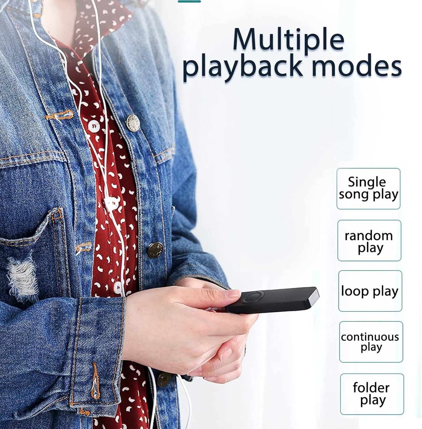 BAFOVY MP3 8GB 64GB MP3 Player with Speaker, Portable Lossless Music Player, Support Expansion, Long Battery Life Mini