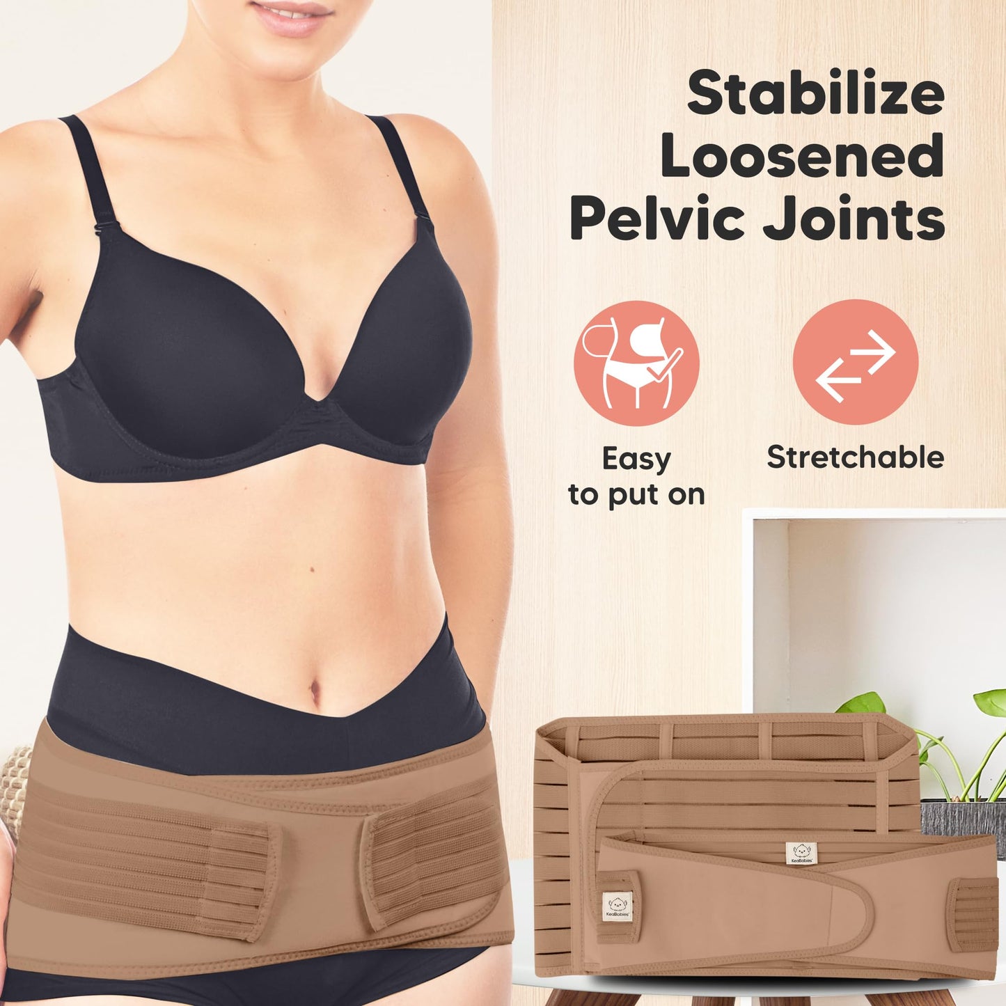 3 in 1 Postpartum Belly Support Recovery Wrap – Postpartum Belly Band, After Birth Brace, Slimming Girdles, Body Shaper Waist Shapewear, Post Surgery Pregnancy Belly Support Band (Dusty Plum, 2XL)