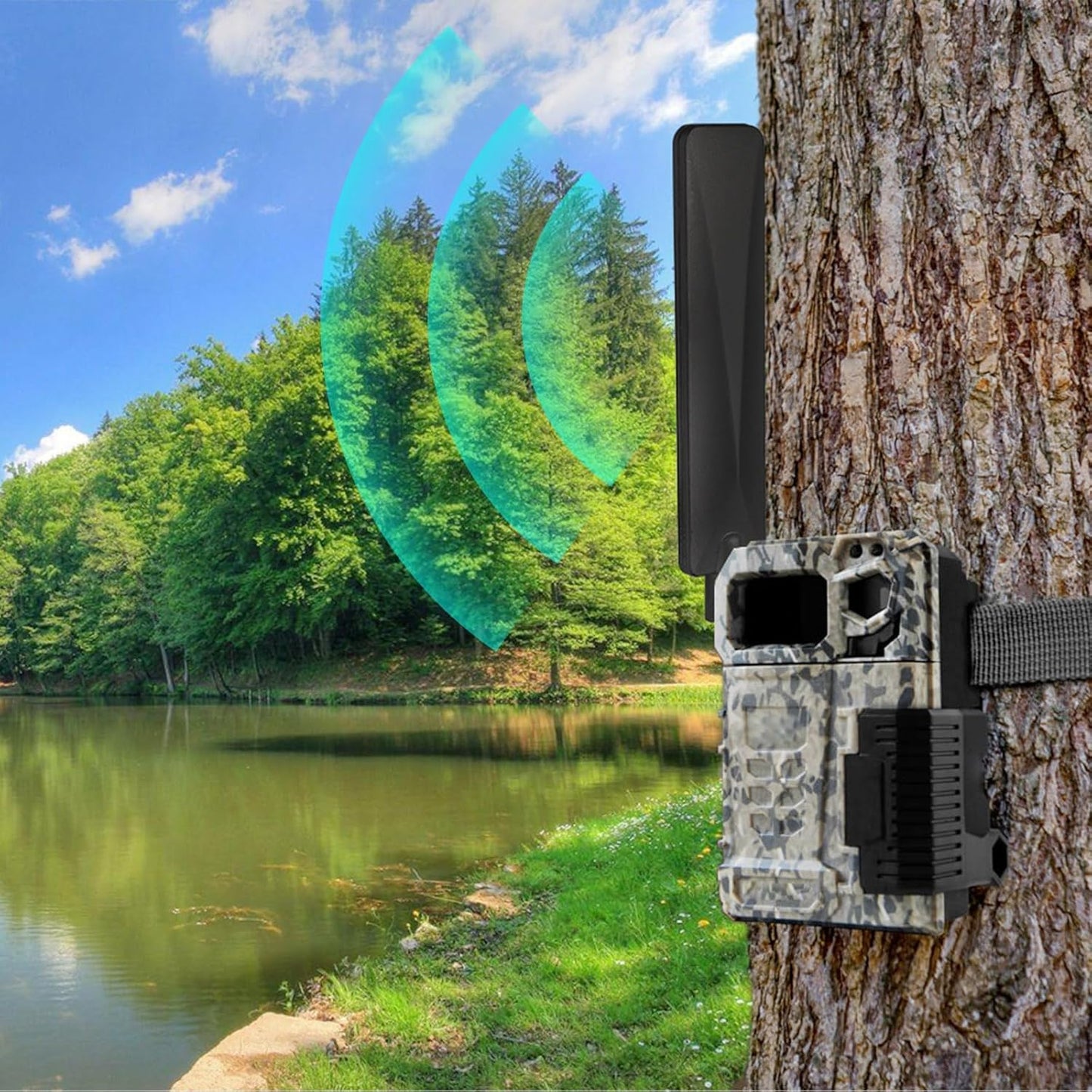 BINGFU 4G 9dBi (4-Pack) LTE Cellular Trail Camera Antenna RP-SMA Male Compatible with Spypoint Link Micro Solar EVO