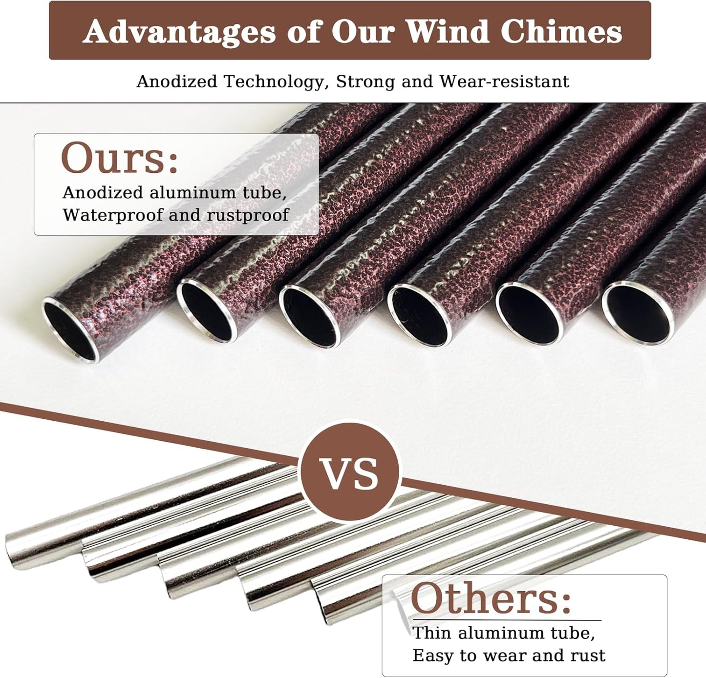 Soopau Wind Chimes - Thoughtful Retirement Gift for Men & Women | 32" Size for Colleagues & Friends