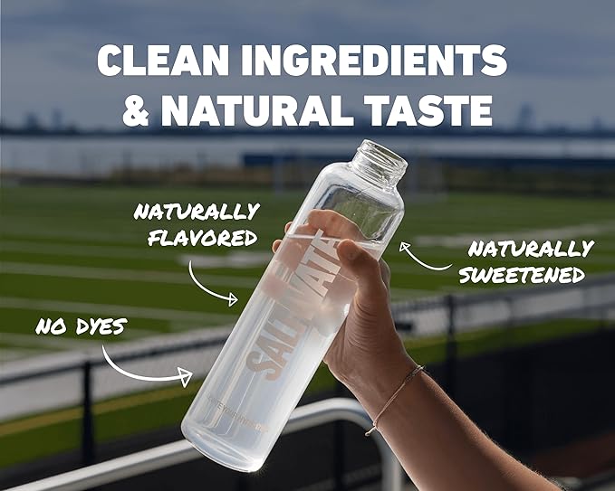 Zero Sugar Electrolyte Powder | Salty Orange Hydration | 45 Servings Bulk Jar | High Sodium Potassium Magnesium Electrolytes | No Sugar No Carbs, with Stevia - for Sweat, Keto, POTS, Fasting