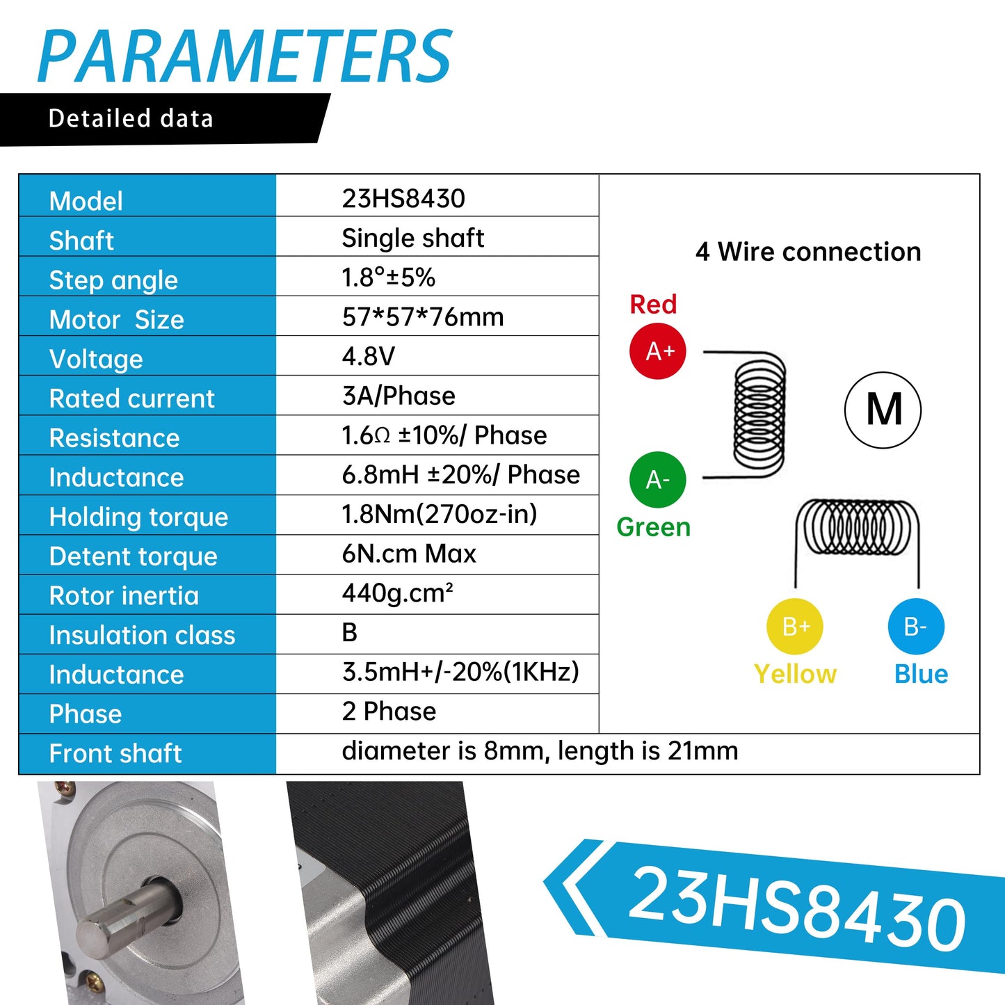 RATTMMOTOR 4 Axis CNC Controller Kit, Nema23 Stepper Motor23HS8430 270oz-in 76mm 3A 1.8Nm, TB6600 Stepper Motor Driver 24VDC, USB Mach3 Motion Control Card Breakout Board, 350W Switching Power Supply
