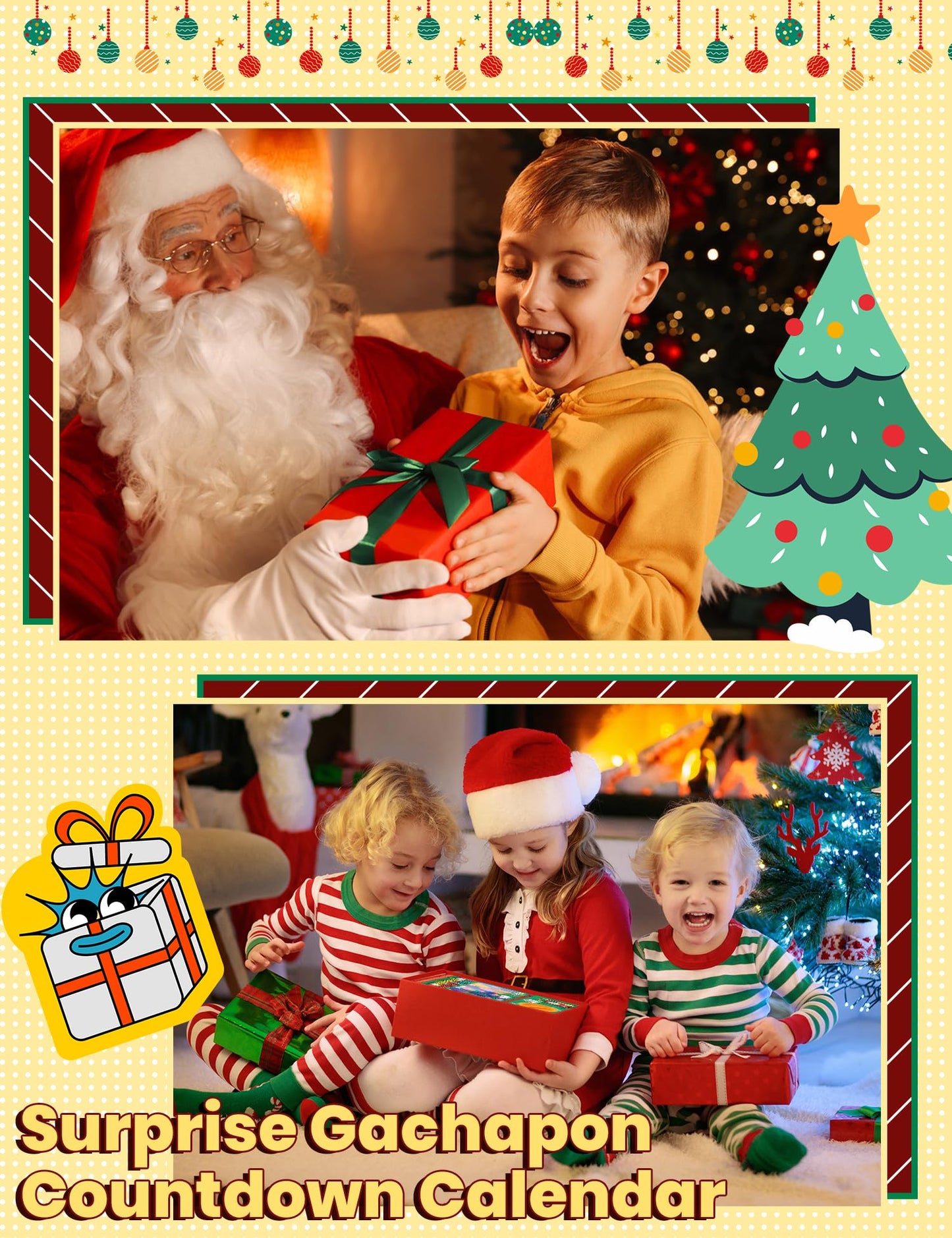 YILCER Christmas Advent Calendar 2025 Vending Machine, 24 Surprise 3D Printed Dragon Eggs with Mini Articulated Animals, Animlas Advent Calendar Christmas Gifts for Grandkids,Teens,Kids Christmas Tree Decorations