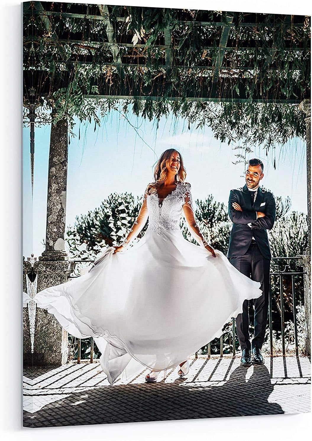 P&L ART Personalized Custom Canvas Prints - Transform Your Photos into Stunning Wall Art | Framed 12x12