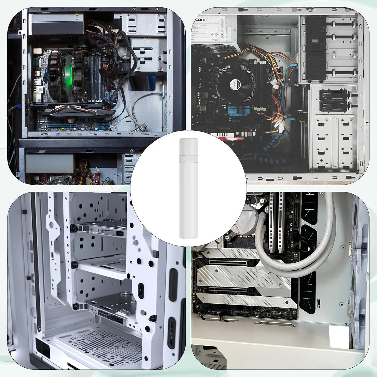 JJUNW 74-120mm Graphics Card GPU Support Bracket, Adjustable Aluminum Alloy Anti Sag GPU Bracket, with Magnet