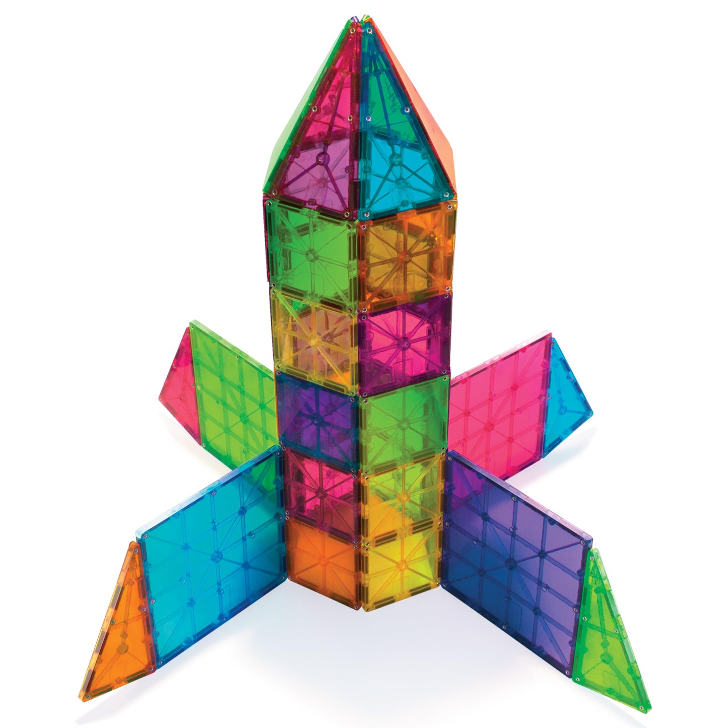 Magna-Tiles Clear Colors 100 Piece Set