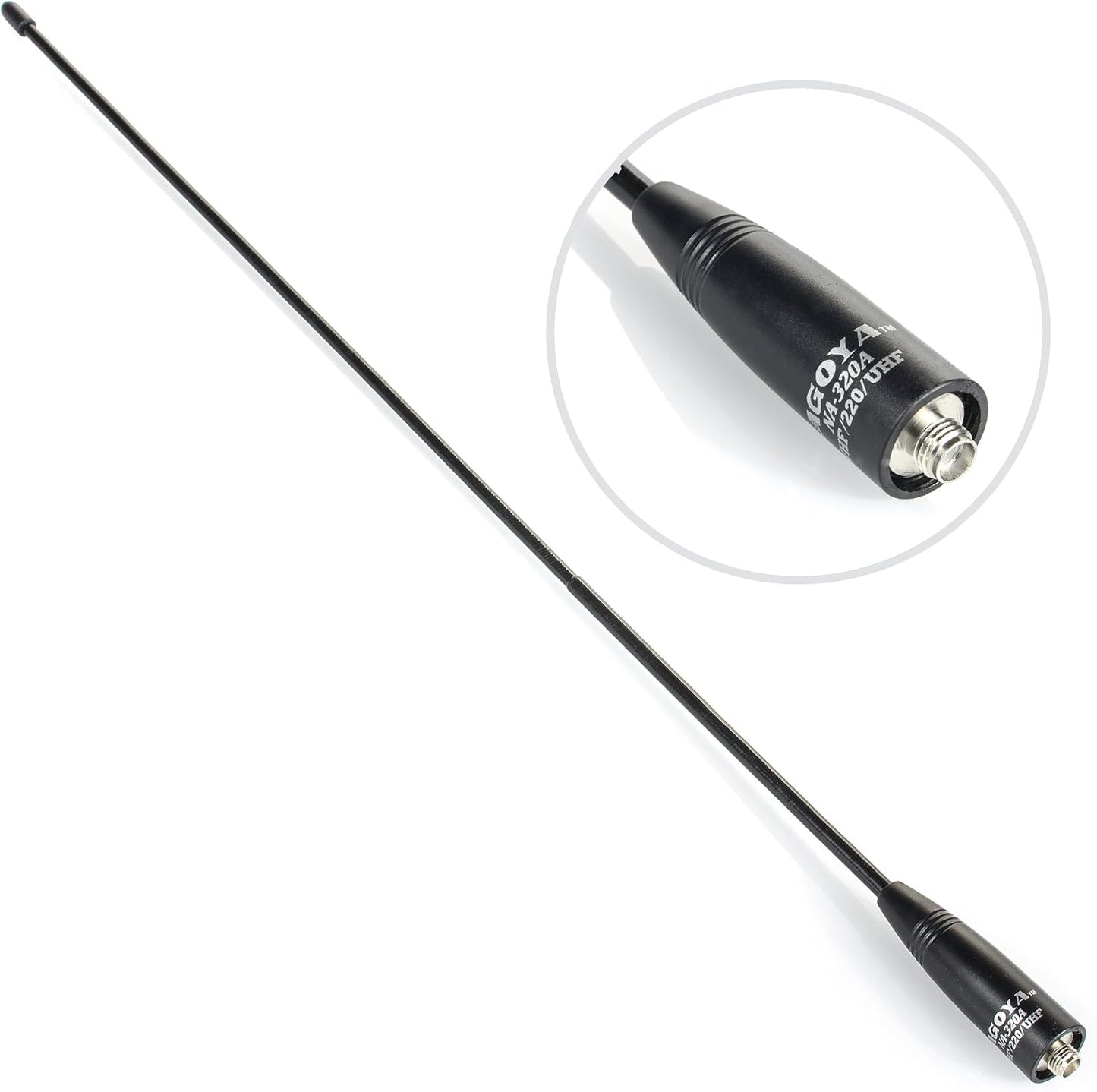 BTECH NA-320A 2M-1.25M-70CM (144-220-440Mhz) Authentic Genuine Nagoya Triband HT Antenna Antenna SMA-Female