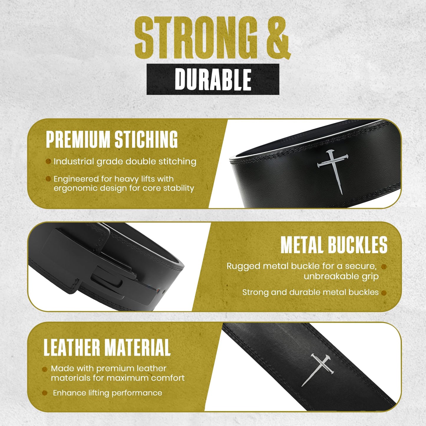 Christian Lever Weight Lifting Belt with Cross- 10mm Thick Leather Weightlifting Belt for Men & Women- Faith Lever Weight Belt for Men- Powerlifting Lever Gym Belt for Squat Deadlift Workout