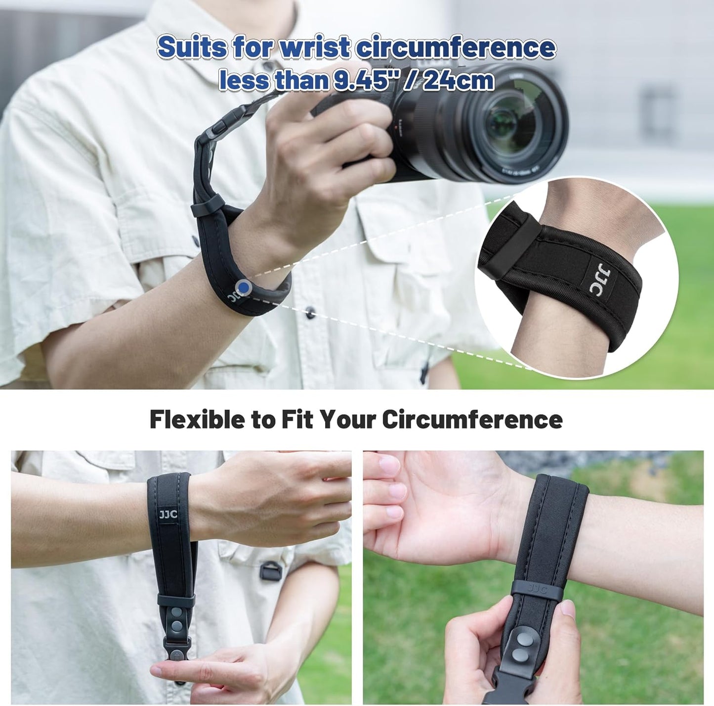 R5 R6 R10 M6 M50 M200 A7V A7IV A7III A7 A7II A7RV A7RIV A7RIII A7S JJC Updated Soft Camera Hand Strap Wrist Strap