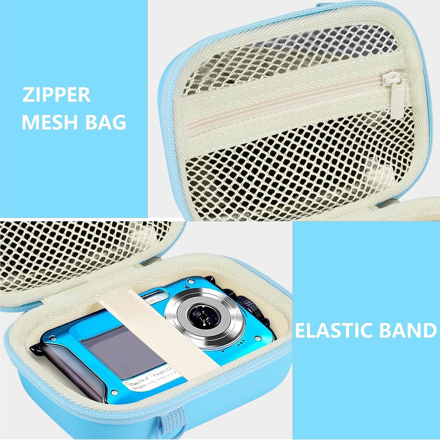 2.7K 48 Leayjeen underwater camera case Compatible with YISENCE/HICSHON Waterproof Digital Camera Underwater Camera