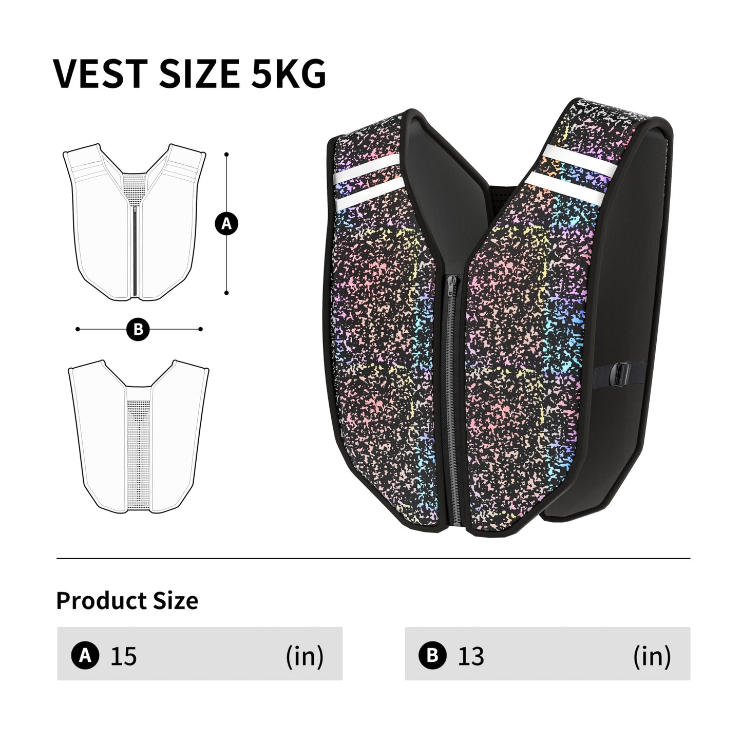 PROIRON Weighted Vest Soft Washable for Men Women 6.5lbs/11lbs/17.5lbs/22lbs,Fully Reflective Running Weight Vest,No Leakage Weighted Vest for Fitness,Workout,Weight Loss,Strength Training