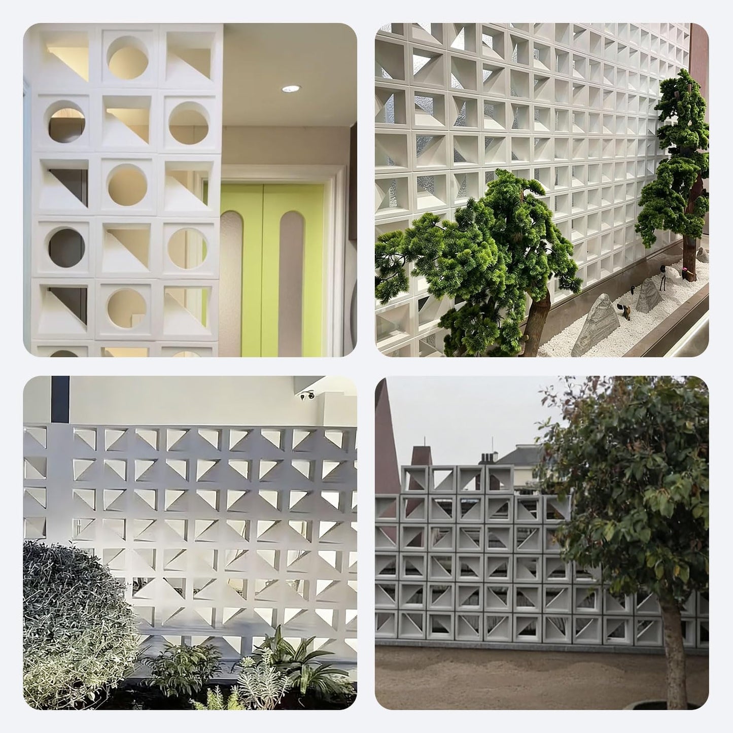 MWYZGMOLD Concrete Hollow Brick Mold,Concrete Wall Block Molds,Easy Demolding Concrete Molds,Lightweight Reusable Cement Block Molding Tool for Construction,Landscaping and Road Projects(Brick2119)