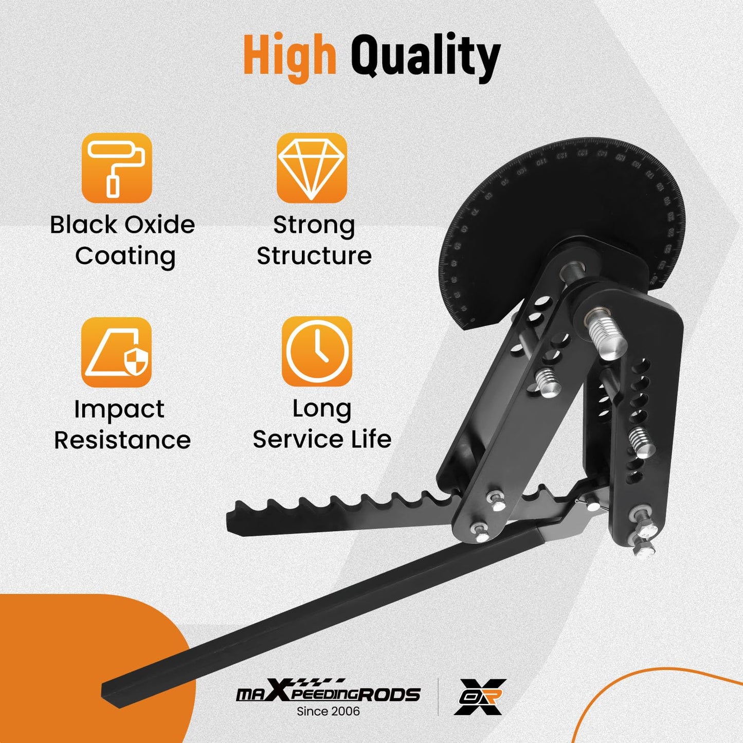 Maxpeedingrods Manual Pipe and Tube Bends Up to 2" Round and 1-1/2" Square Steel Coated