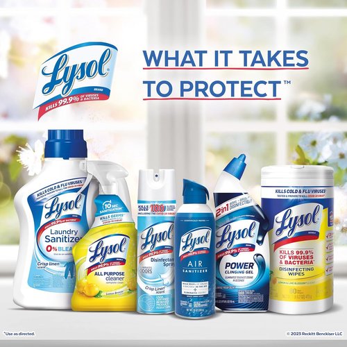 Lysol Toilet Bowl Cleaner - Lime & Rust Remover with 10X Cleaning Power | 48oz (2X24oz)