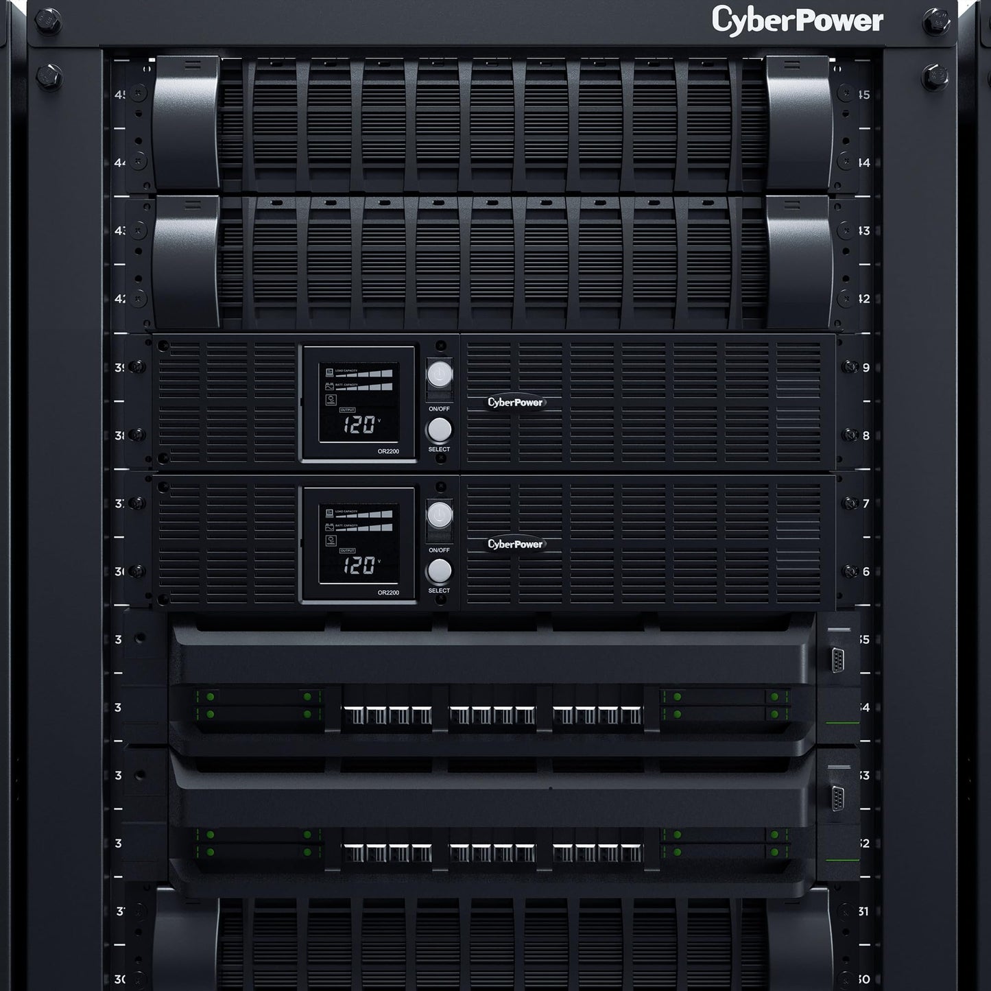 CyberPower OR2200LCDRT2U Smart App LCD UPS Battery Backup and Surge Protector, 2000VA/1320W, 8 Outlets, AVR, 2U Rack/Tower, UL Certified