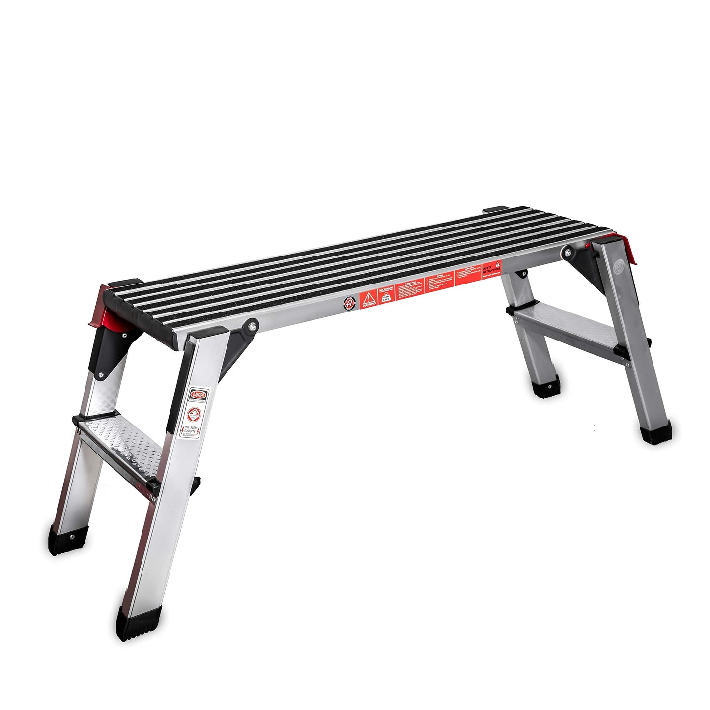 Adam's Polishes Standard Step Stool - Folding Foot Stool Ladder Or Work Bench For Auto Detailing Garage DIY Tool & Household Projects - Use During Car Wash Drying On Truck Boat or RV (38 x 12)