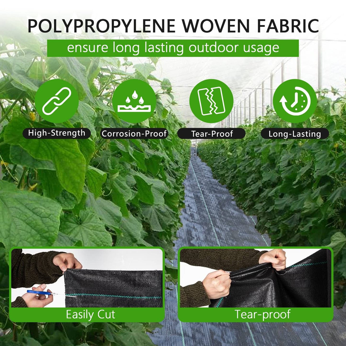 mychoiii 13ft x 115ft Driveway Fabric 5oz Heavy Duty, 800lbs Tensile Strength Woven Geotextile Fabric, 1495 Sq Ft Commercial Grade Stabilization Underlayment for Road, Parking Lot, Construction