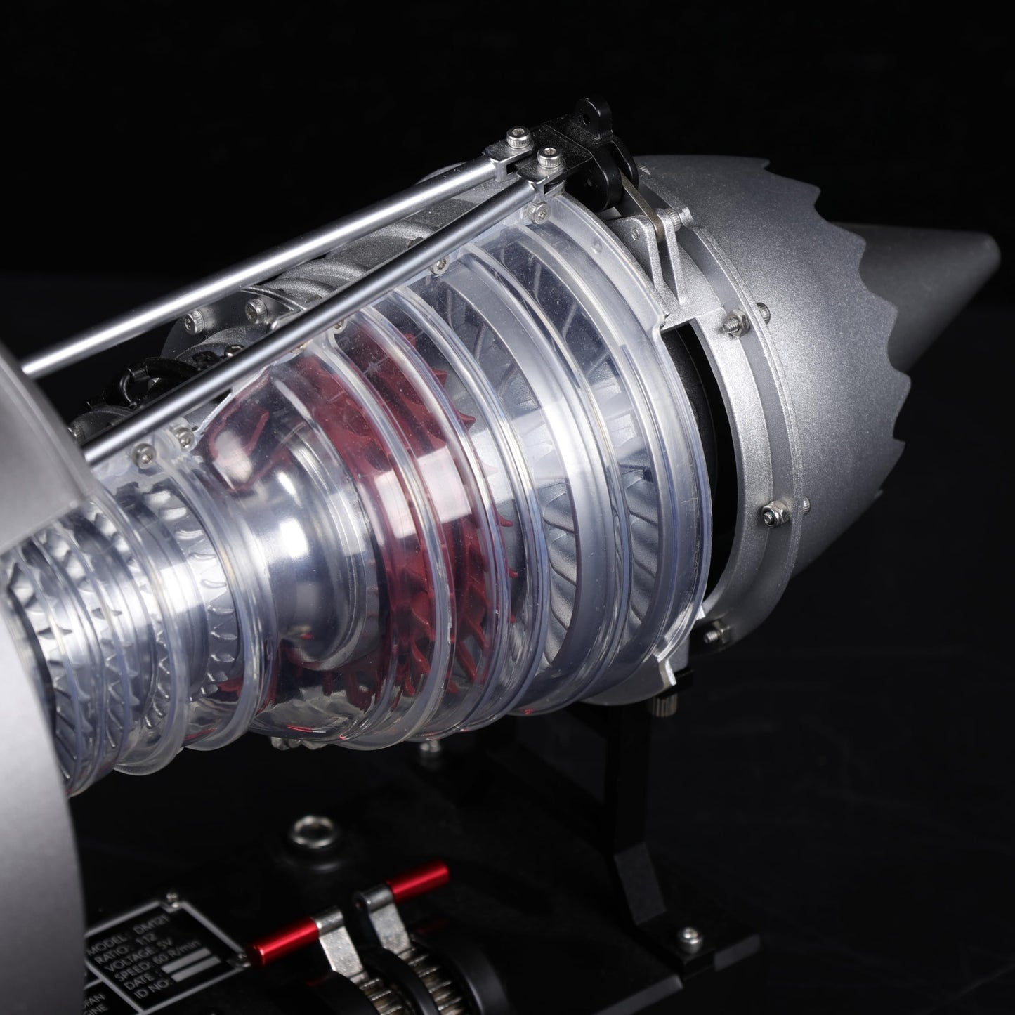 DM121 1/12 Scale Dual Spool Turbofan Engine Model Kit - Build Your Own Functional Jet Engine, 300+ Pcs STEM Educational Hobby Kit