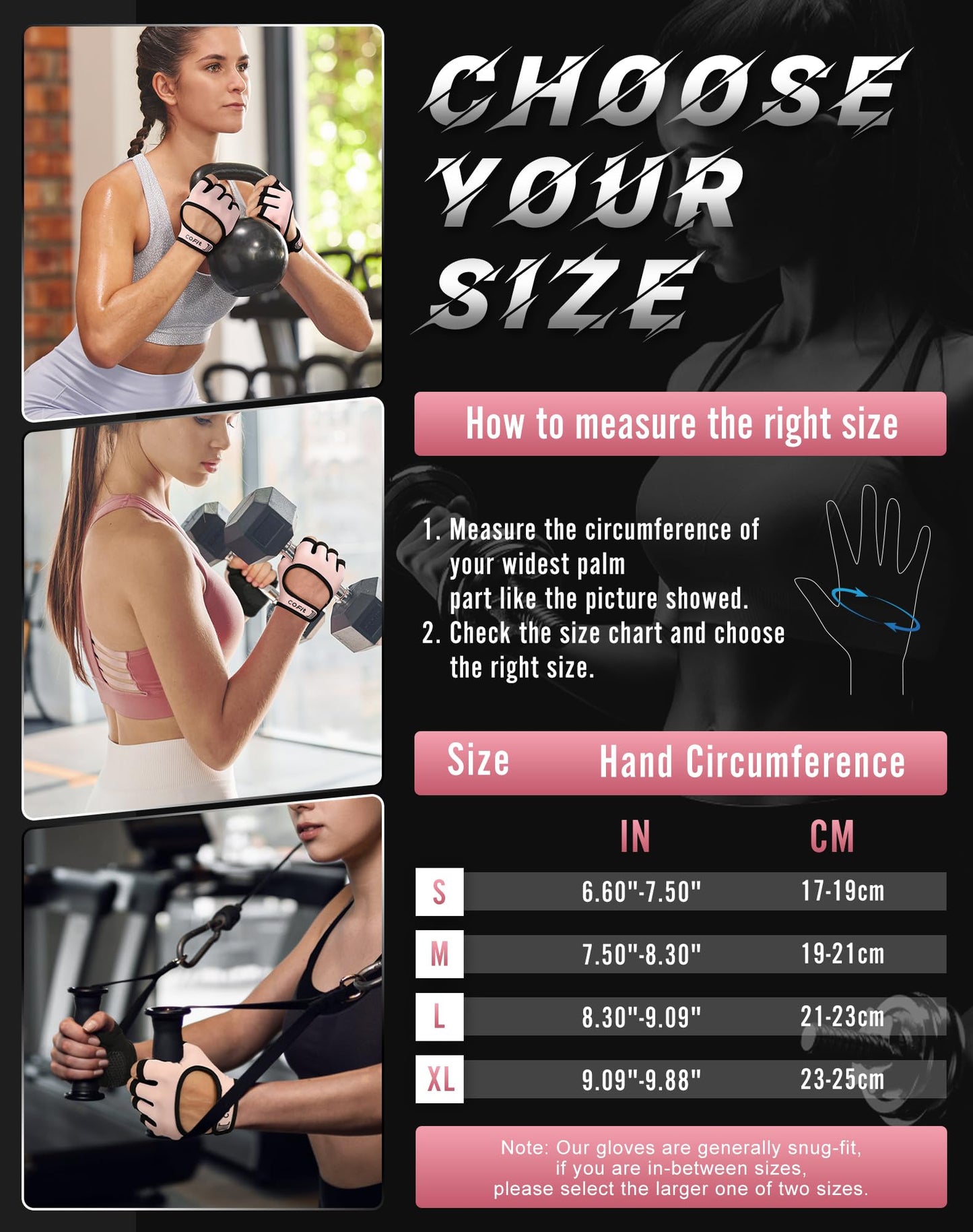 COFIT Breathable Workout Gloves, Antislip Weight Lifting Gym Gloves for Men Women, Superior Grip & Palm Protection for Weightlifting, Fitness, Exercise, Training