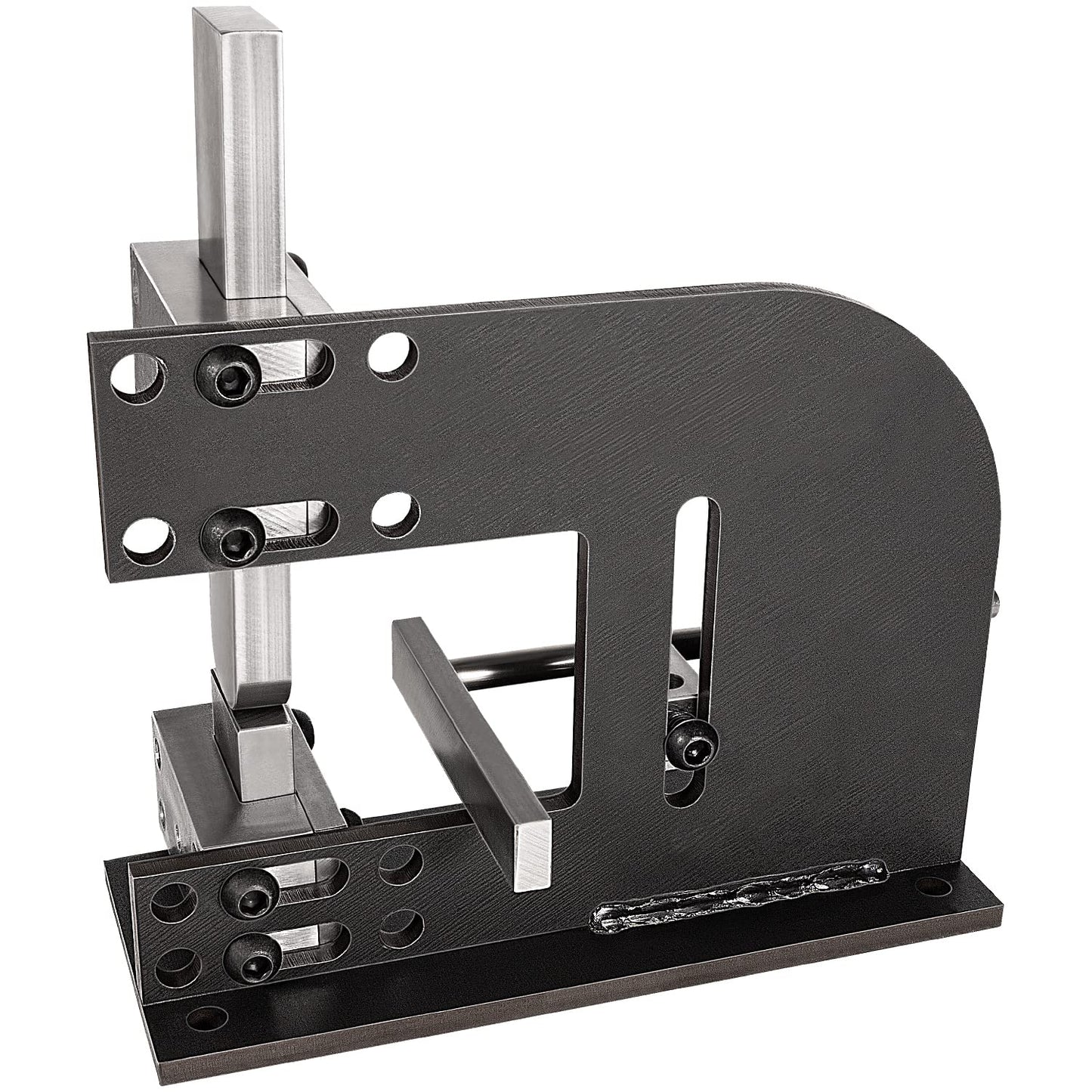 Heavy Duty Forge Wizard Blacksmith Tool, Guillotine Tool, Fullering Tool, Cut off Tool, Beginner Blacksmith Guillotine Tool, With 2 sets of Guides and Dies