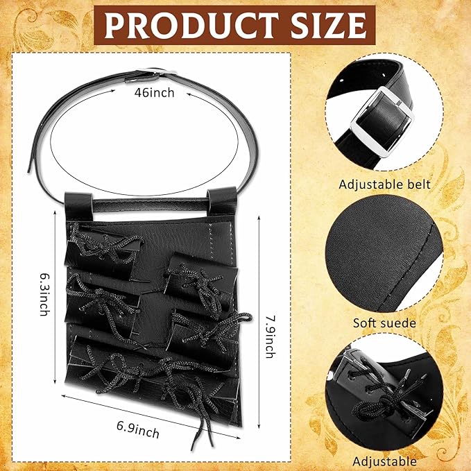 Patelai Sword Bag Adjustable Carry Case Katana Leather Strap Belt Holster for Cosplay Anime Costume