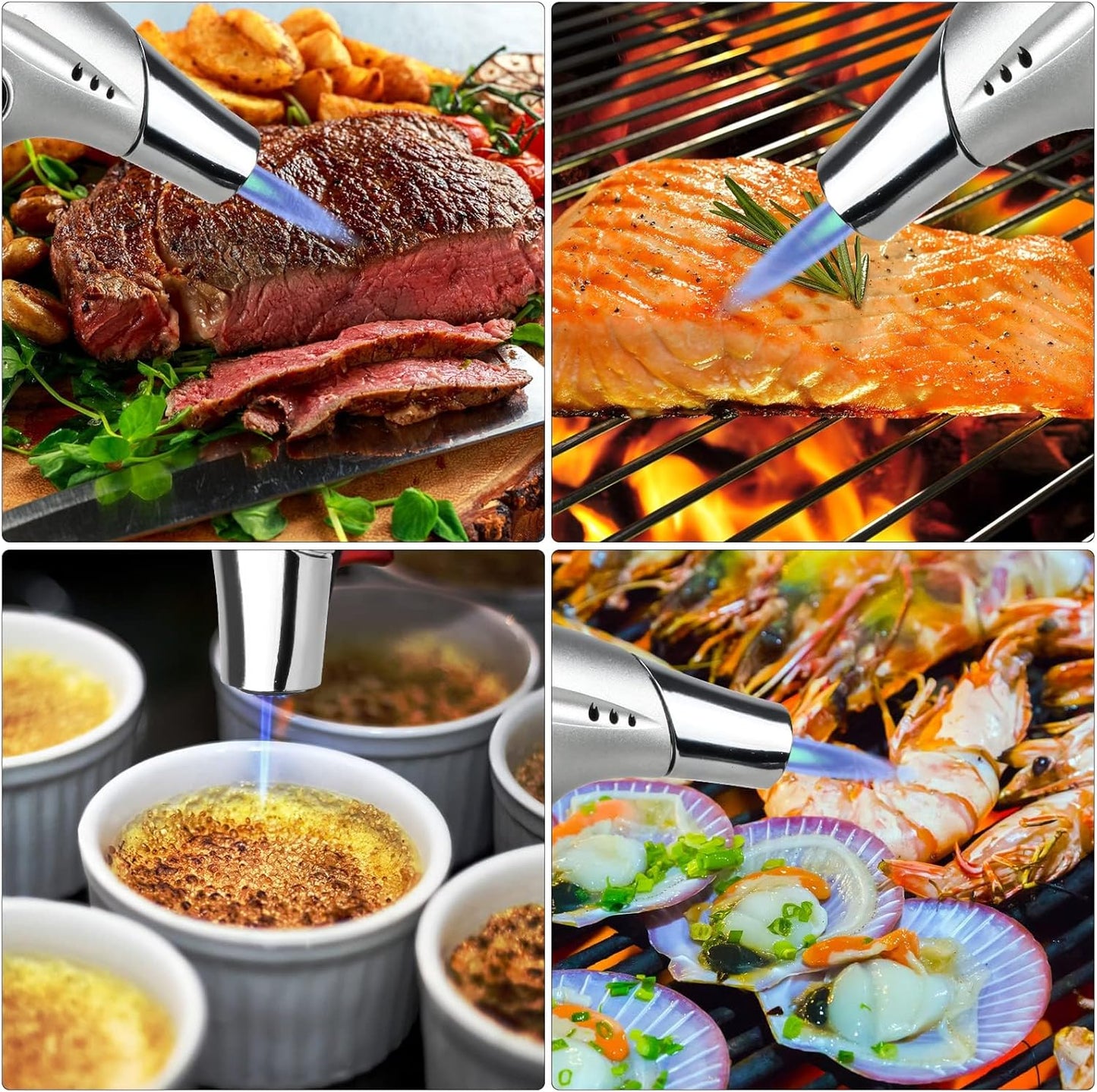 TBTEEK Cooking Torch - Versatile Kitchen Lighter with Butane Fuel for BBQ, Baking & Soldering (1 Can)