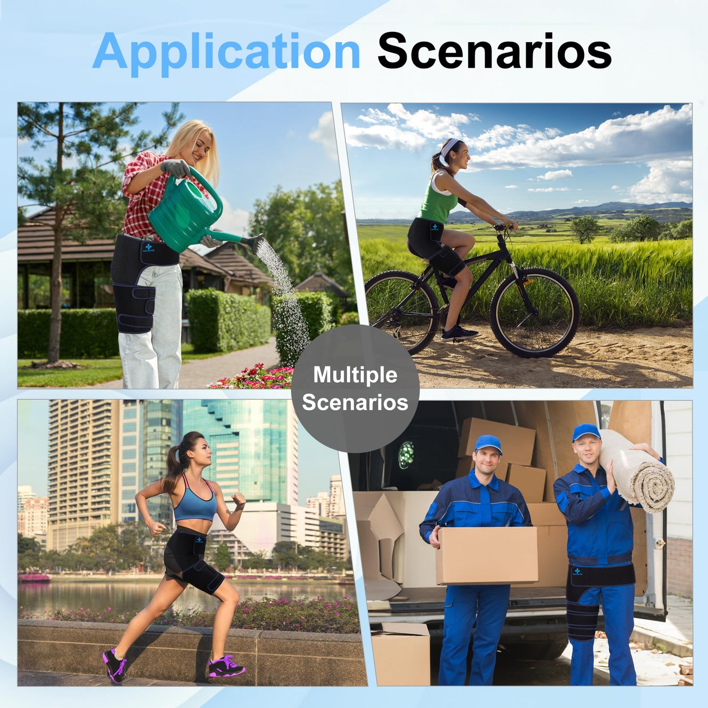 NIdreamCE Hip Brace for Sciatica Pain Relief Devices Adjustable Hamstring,Thigh,Groin Compression Wrap Sciatic Nerve Brace for Men and Women –Support for Sciatica Hip Pain Relief (Right)