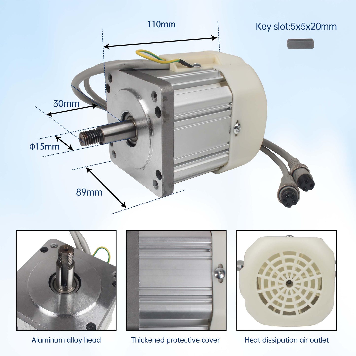 RATTMMOTOR 550W Permanent Magnet DC Brushless Servo Motor 200-7000RPM 1.85N.m+Servo Motor Speed Controller for Woodworking Machine/Lathe/Drilling and Tapping Machine/Reducer/Belt Sander (110V)