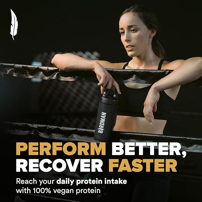 Falcon Performance Vegan Protein Powder, 31g Protein, 5g Creatine, 5g BCAA, Probiotics, Electrolytes, Pre Workout, Low Carb, Sugar Free & Dairy Free, Plant Based Vanilla Protein, 29 Servings