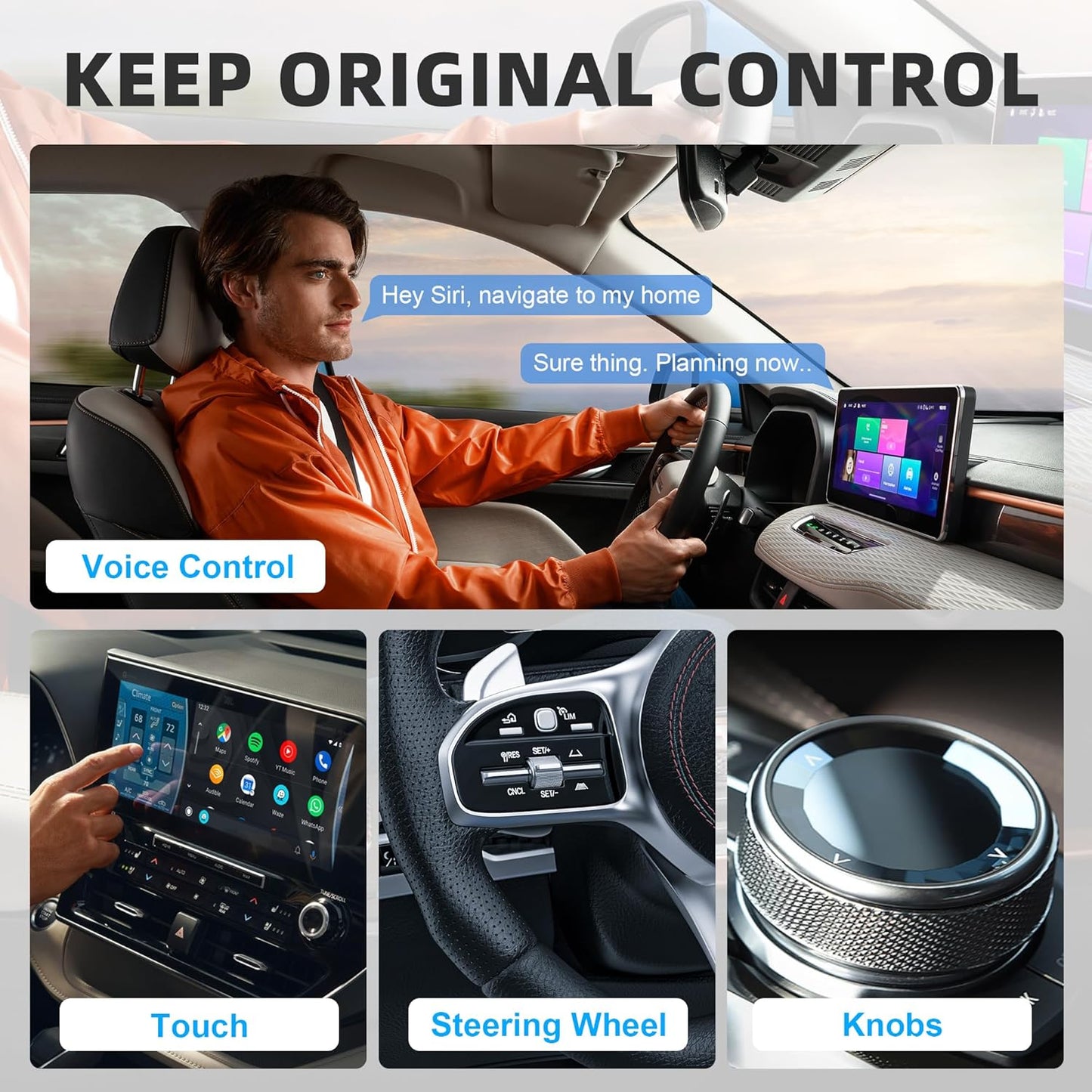 Junboer 10+, Mini Wireless Carplay Adapter for iPhone - Carplay Wireless Adapter Car Play Dongle, Wired to Wireless