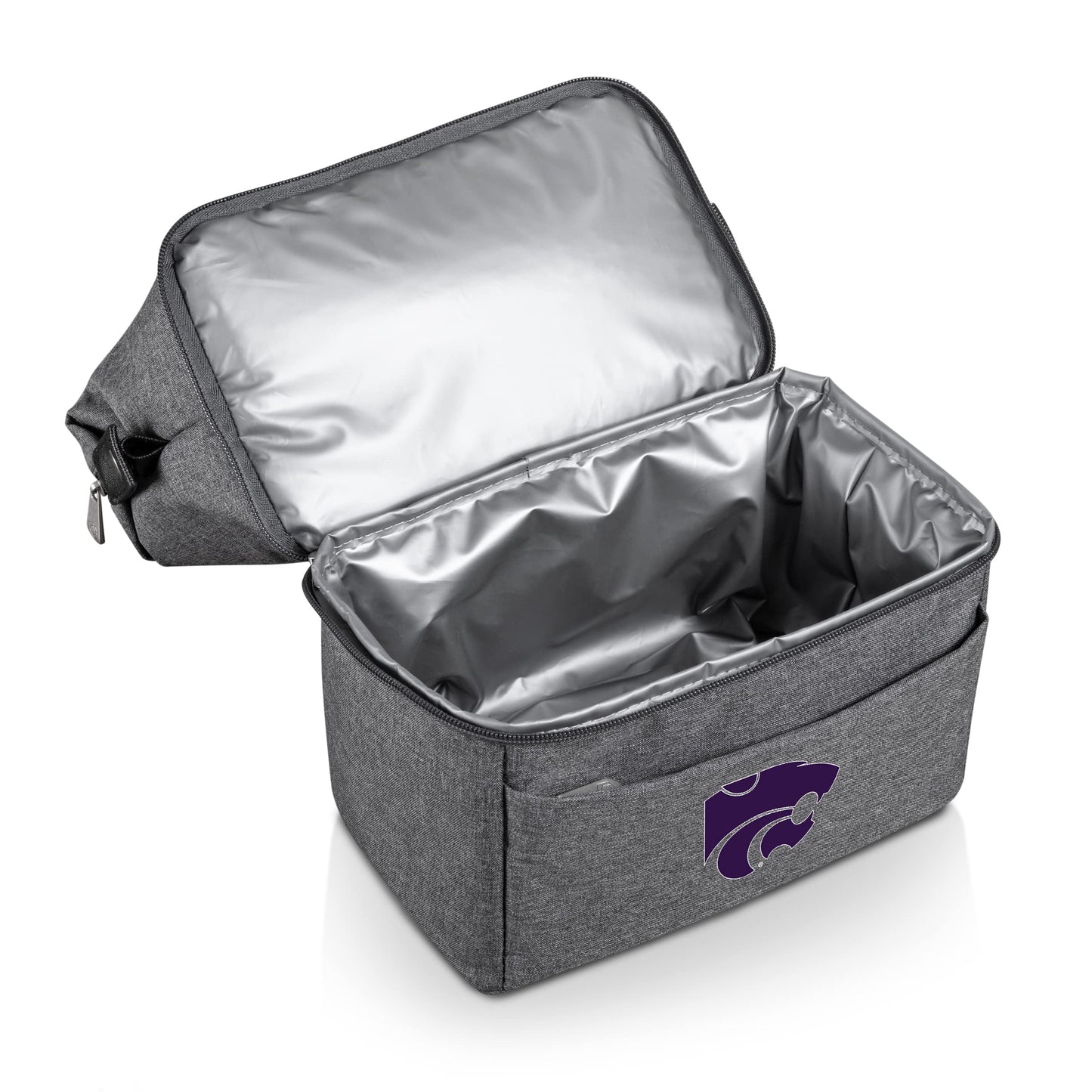 Picnic TIME NCAA Kansas State Wildcats Urban Lunch Bag, Cooler Lunch Tote, Insulated Lunch Bag, (Gray with Black Accents)