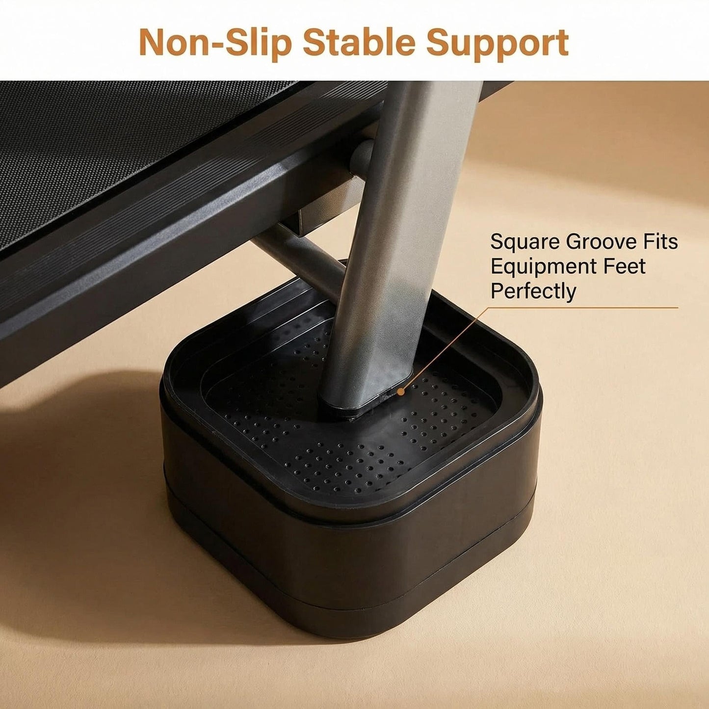Fojcwil 6PCS Treadmill Incline Riser Blocks, Walking Pad Incline Blocks for Home Gym, Adjustable Stackable Leveling Non-Slip Risers for Running/Walking Machine to Simulate Uphill Training