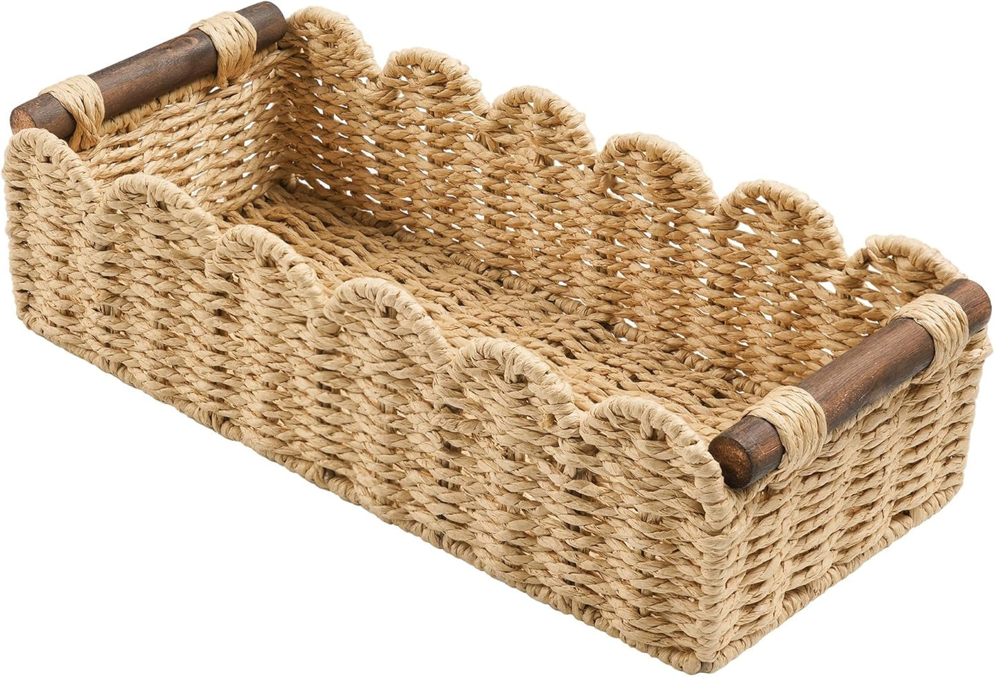 Regine Switzerland Toilet Paper Storage Basket - Stylish Wicker Organizer for Bathroom & Kitchen - Beige