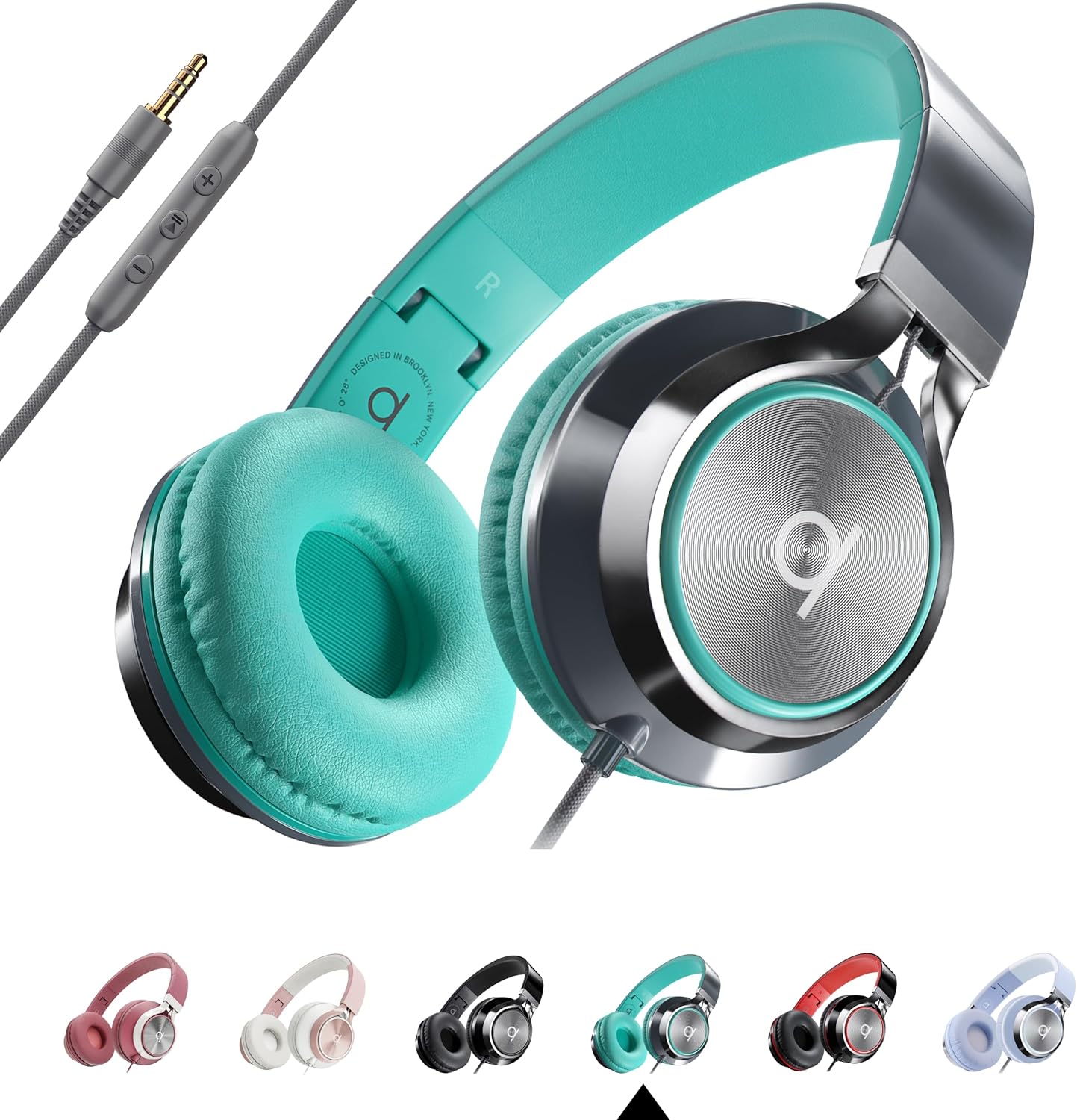 CL750 3.5mm) ARTIX Wired Headphones with Mic Noise Isolating On-Ear Headphones for Computer and Laptop Wired, Plug