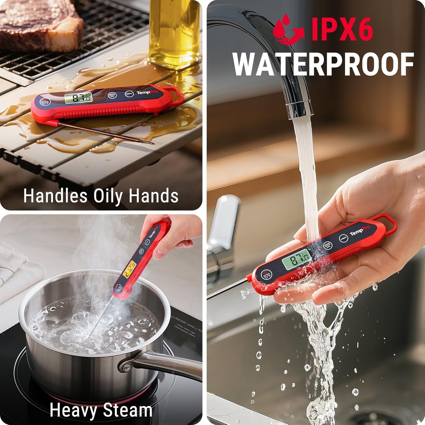 ThermoPro TP19H Digital Meat Thermometer - Instant Read Accuracy for Perfect Cooking
