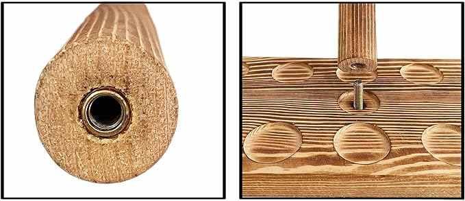 Ring Toss Games for Adults,Wooden Hook and Tossing Game,Hook and Ring Games 2-4-Player PK, Ring Hook Game with Ladder (13 inch)
