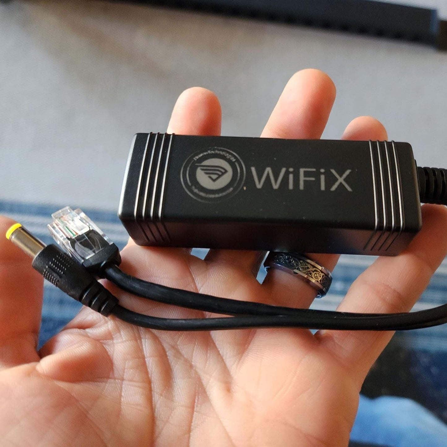 WiFiX 48V 12V 3A 10M/100M/1000M/2500M 2.1mm Active PoE Splitter | to | PoE+ - Support, Power Plug Tip for Outdoor