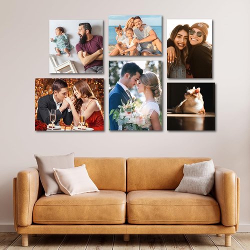 Custom Canvas Prints by Ship Next Day - Personalized Wall Art for Living Room & Bedroom | 8"x10" Framed Photo Gifts