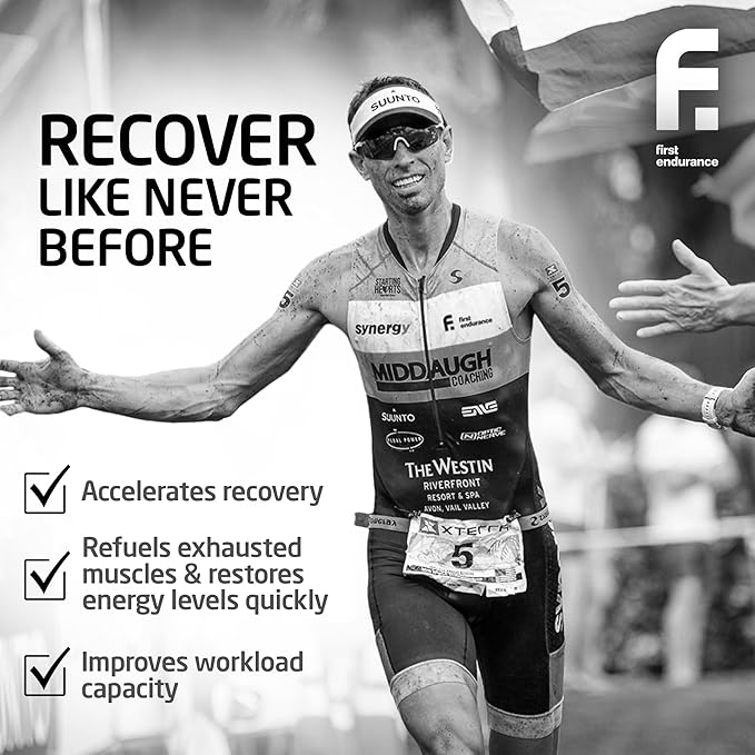 FIRST ENDURANCE Ultragen Workout Recovery Drink Powder, Protein Mix, Boosts Energy, Accelerates Recovery | Tropical Punch, 15 Servings