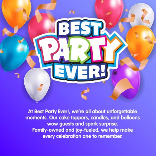 BEST PARTY EVER! Glow Stick Birthday Candles for Cake, Glowing Party Favors, 2 Pack (16 Total)