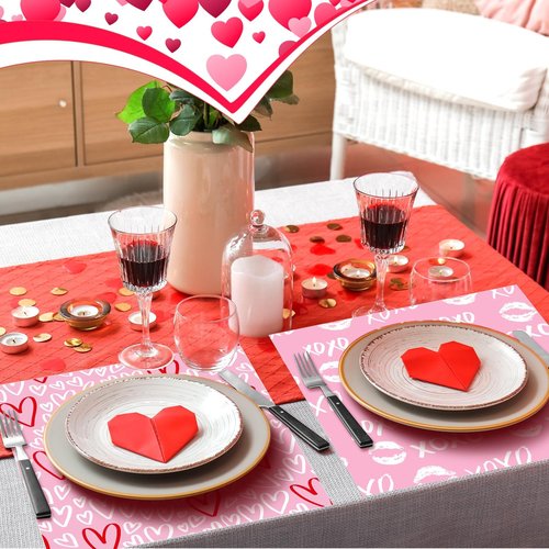 Harloon 960 Pcs Mother's Day Wax Paper Sheets Sandwich 12 x 12 Inch Pink Parchment Paper for Valentine's Day Best Mom Wedding Birthday Party Baking Wrapping Tissue Food Basket Liner