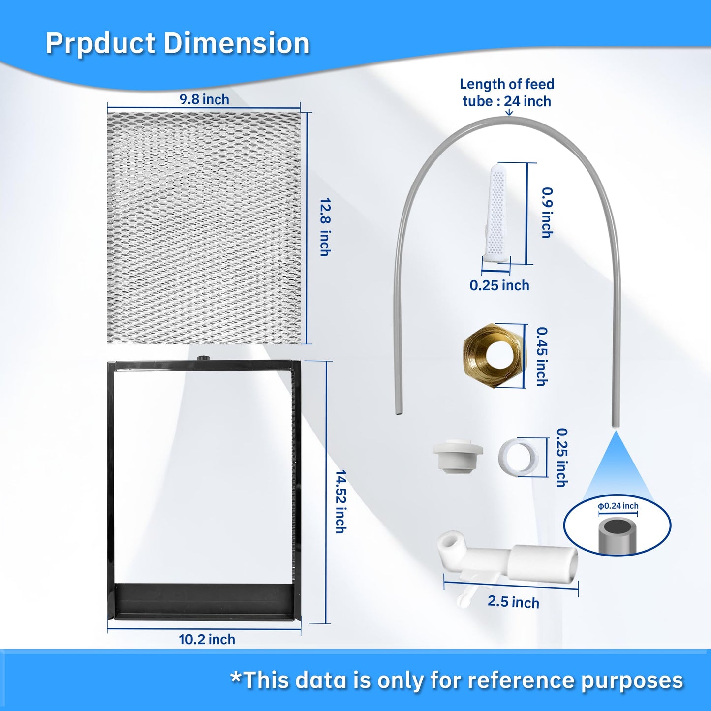 Tellfeel 4750 Humidifier Maintenance Kit - 35-Gauge Water Plate Humidifier Replacement for Aprilaire Whole House Humidifier Model Replacement Filter 700, 700A, 700M, 760, 760A, 768