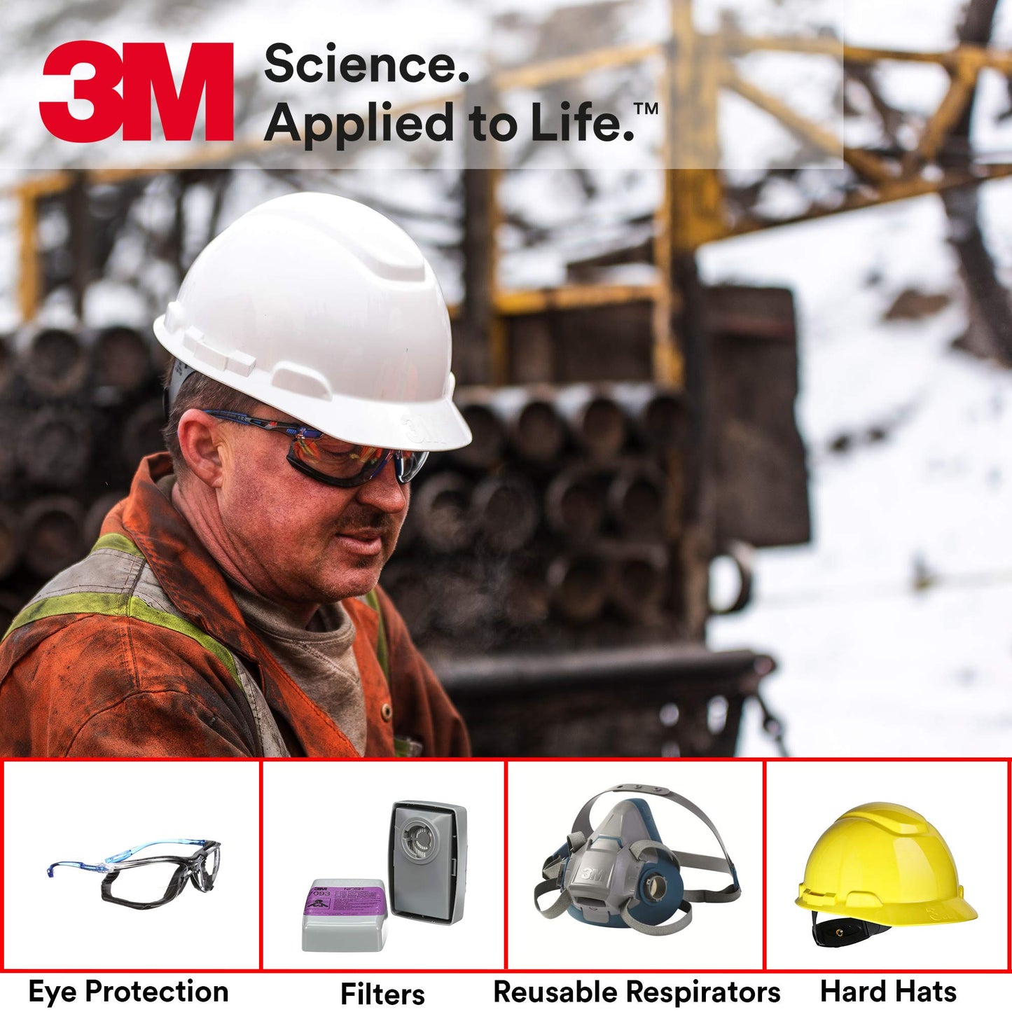 3M Safety Glasses, Virtua, Pack of 100, ANSI Z87, Unisex, Clear Hard Coat Lens, Clear Frame, Economical Eye Protection, Lightweight, Wraparound Coverage, UVA, UVB, UVC