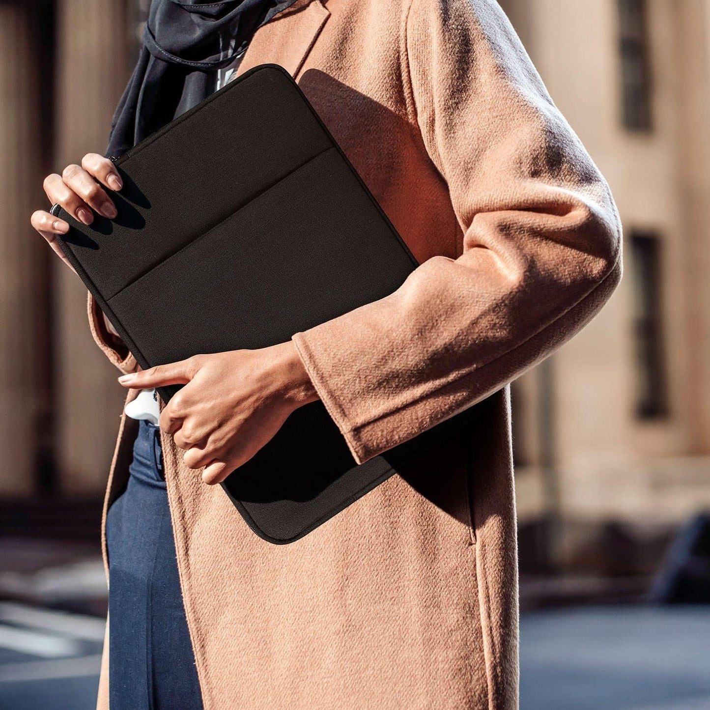 CaseDeer 15.6 16.1 Inch, 15.6-16.1 Inch 15"x10.8" Portable Monitor Case Carrying Sleeve for Most Portable Monitor