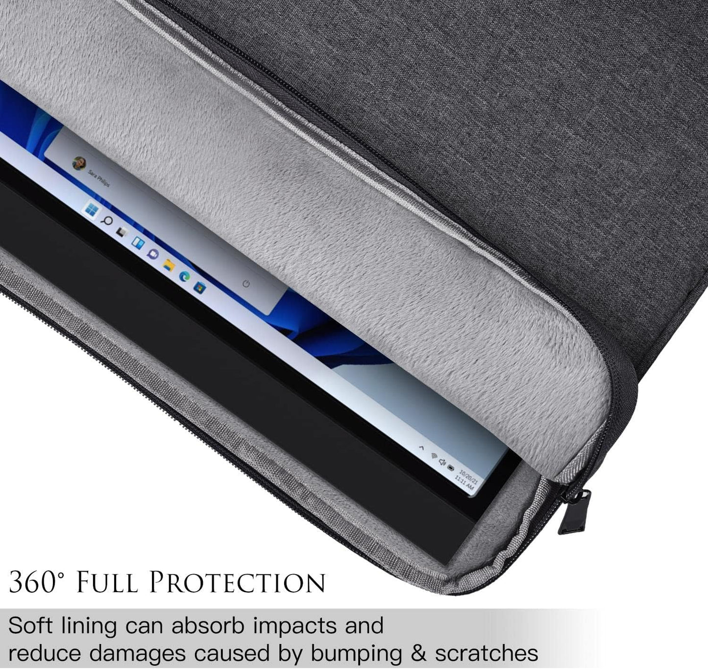 CaseDeer 18.5 Inch 18/18.5 Inch Grey(17.5x11.8 Inch) Portable Monitor Case Compatible with Most Large Portable Monitor