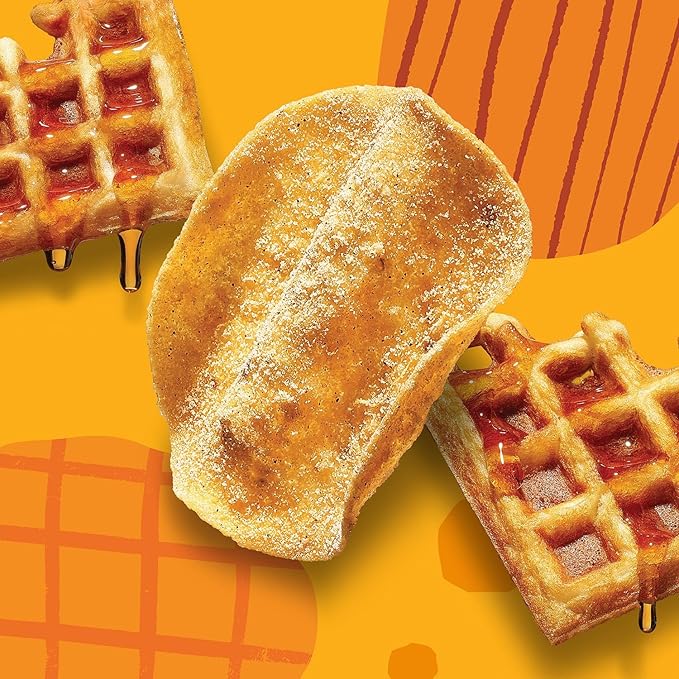 WILDE Protein Chips Chicken & Waffles, High Protein Snacks for Adults, Keto Chips, Gluten Free, Low Carb Snack Box Made with Real Ingredients 1.34oz Bags, Pack of 12