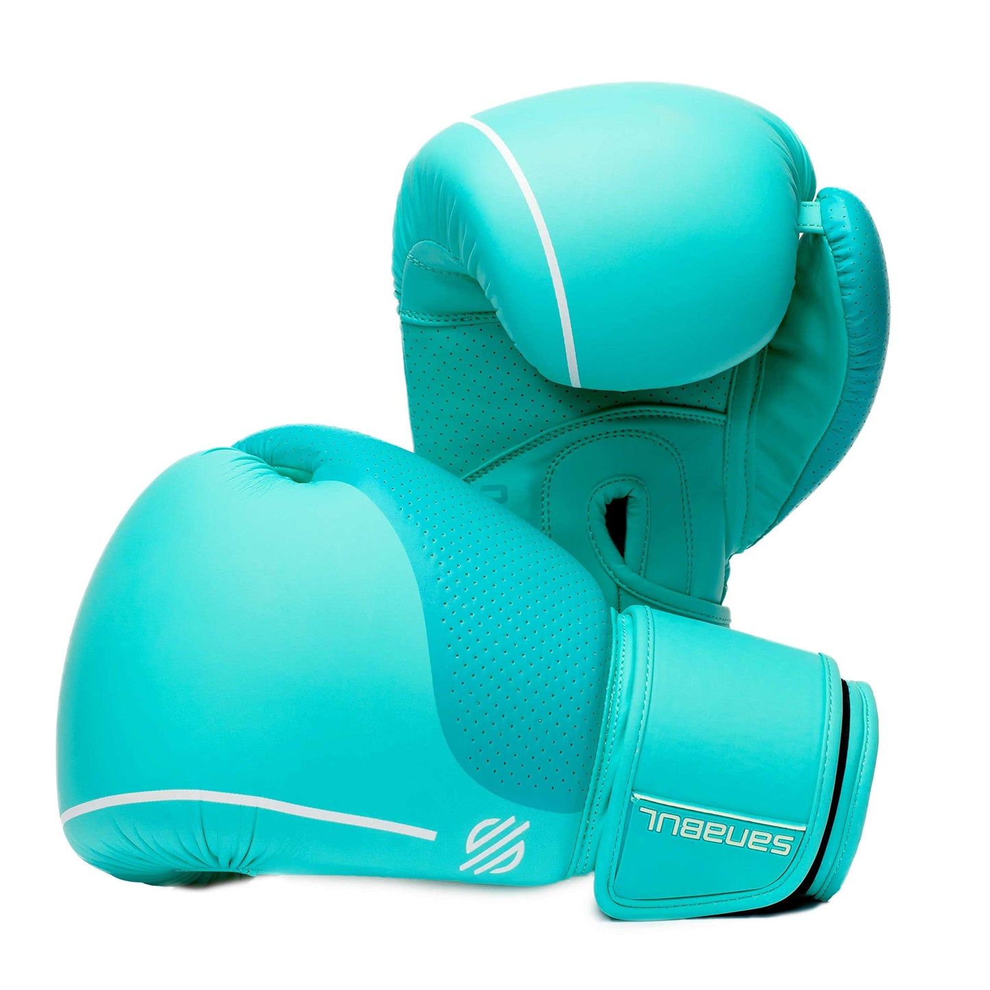 Sanabul Easter Egg Boxing Gloves for Women, Pro Training MMA Kickboxing Muay Thai Gloves, Sparring Punching Heavy Bag, Mint 8 oz