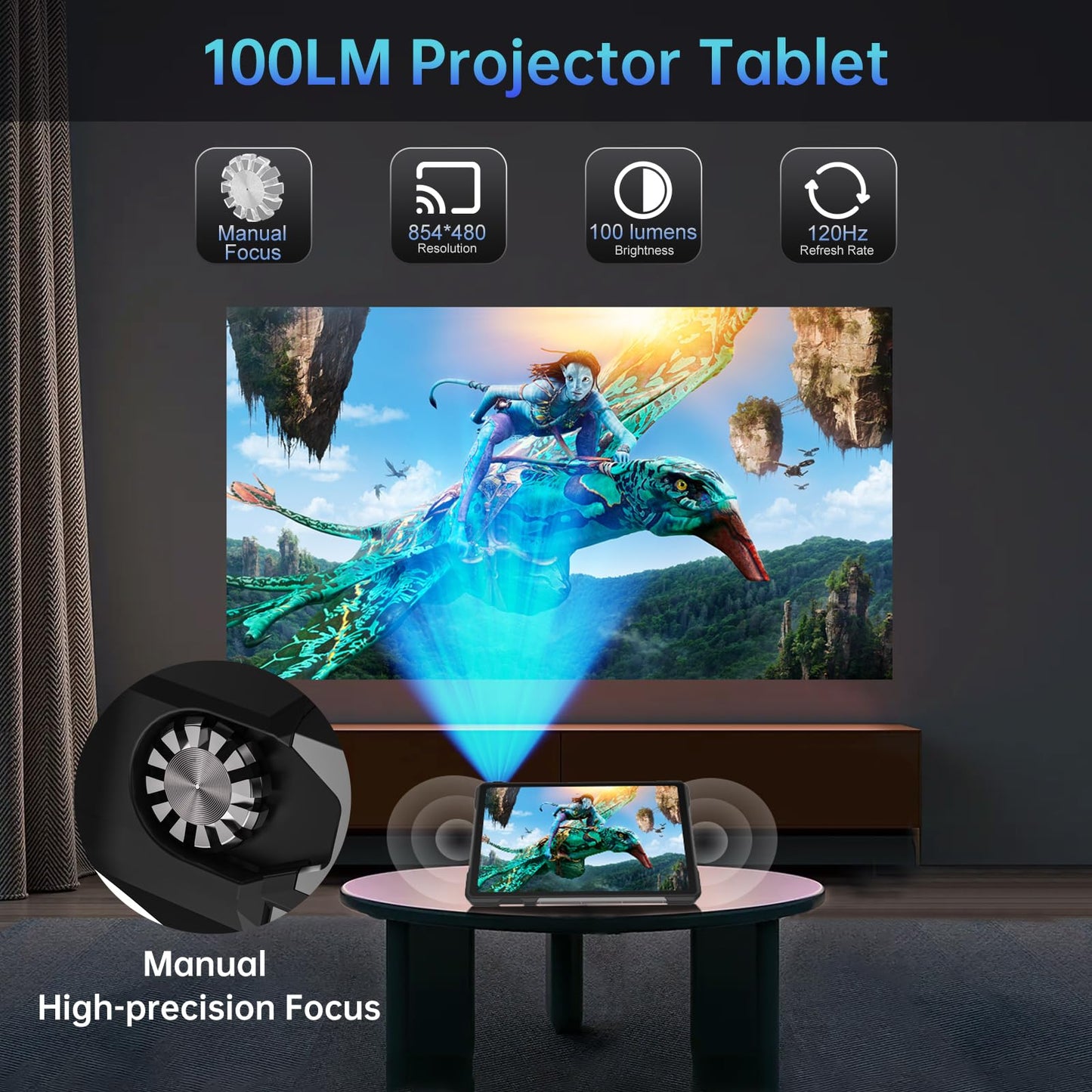 8849 Tank Pad Tablet 10.95 inch, 5G Android 14 Rugged Tablet with Projector, 32GB+512GB/(2TB Expand) IP68 Waterproof Unlocked Outdoor Tablets 21000mAh, 32MP+50MP Camera/Camping Light/WiFi/GPS/OTG